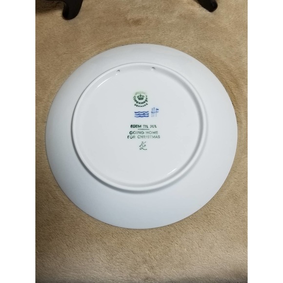 Plate Going Home for Christmas 1973 Royal Copenhagen Porcelain Denmark V… - Picture 11 of 12